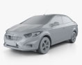 Chevrolet Prisma LTZ 2022 Modello 3D clay render