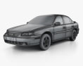 Chevrolet Malibu 1999 3D模型 wire render