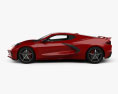 Chevrolet Corvette Stingray with HQ interior and engine 2022 3d model side view