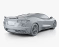 Chevrolet Corvette Stingray with HQ interior and engine 2022 3d model