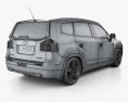 Chevrolet Orlando с детальным интерьером 2014 3D модель