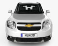 Chevrolet Orlando with HQ interior 2014 3d model front view