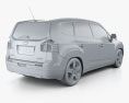 Chevrolet Orlando 인테리어 가 있는 2014 3D 모델 
