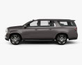 Chevrolet Suburban High Country 2023 3D-Modell Seitenansicht