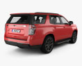 Chevrolet Tahoe RST 2023 3D 모델  back view