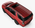Chevrolet Tahoe RST 2023 Modello 3D vista dall'alto