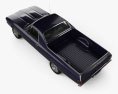 Chevrolet El Camino SS 396 1968 3D模型 顶视图