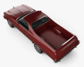 Chevrolet El Camino 1973 3D 모델  top view