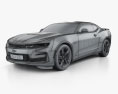 Chevrolet Camaro SS 2023 3D模型 wire render