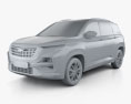 Chevrolet Captiva 2021 3D-Modell clay render