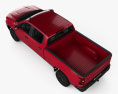 Chevrolet Silverado Crew Cab Standard bed LT Z71 Trailboss 2021 Modello 3D vista dall'alto
