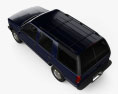 Chevrolet Tahoe LT 4-Türer 2000 3D-Modell Draufsicht