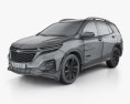 Chevrolet Equinox RS 2022 3D-Modell wire render