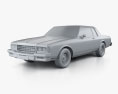 Chevrolet Caprice Landau 1985 3D модель clay render