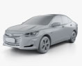 Chevrolet Onix Plus Premier 세단 2023 3D 모델  clay render