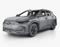 Chevrolet Menlo HQインテリアと 2022 3Dモデル wire render