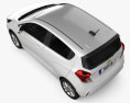 Chevrolet Spark 2022 3D-Modell Draufsicht