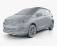 Chevrolet Spark 2022 3D модель clay render