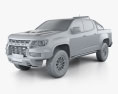Chevrolet Colorado ダブルキャブ ZR2 SEMA Truck 2024 3Dモデル clay render