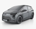 Chevrolet Bolt EV 2024 3D-Modell wire render