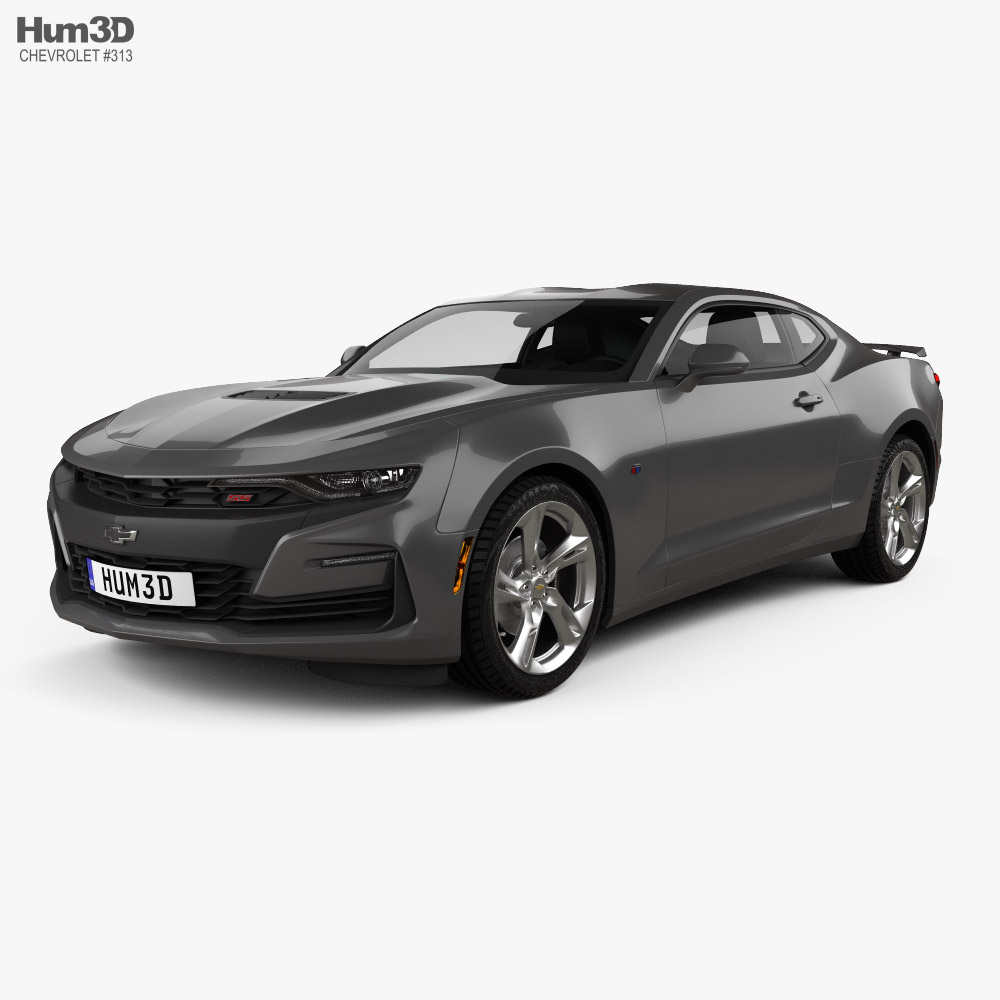Chevrolet Camaro SS with HQ interior and engine 2022 3D model