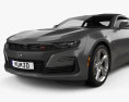 Chevrolet Camaro SS 带内饰 和发动机 2023 3D模型