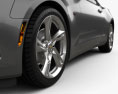 Chevrolet Camaro SS с детальным интерьером и двигателем 2023 3D модель