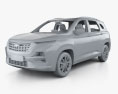 Chevrolet Captiva з детальним інтер'єром 2021 3D модель clay render
