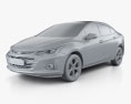Chevrolet Cruze Premier 2022 3D модель clay render