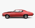 Chevrolet Chevelle SS 454 hardtop coupe 1974 3d model side view