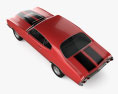 Chevrolet Chevelle SS 454 hardtop coupe 1974 3D模型 顶视图