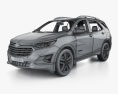 Chevrolet Equinox Premier 인테리어 가 있는 2021 3D 모델  wire render