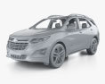 Chevrolet Equinox Premier з детальним інтер'єром 2021 3D модель clay render