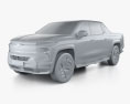 Chevrolet Silverado EV Crew Cab RST 2024 3d model clay render