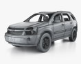 Chevrolet Equinox LT1 インテリアと 2009 3Dモデル wire render