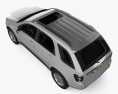 Chevrolet Equinox LT1 带内饰 2009 3D模型 顶视图