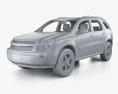 Chevrolet Equinox LT1 con interior 2009 Modelo 3D clay render