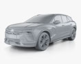 Chevrolet Blazer EV SS 2024 3D-Modell clay render