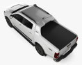 Chevrolet S10 双人驾驶室 HighCountry 2023 3D模型 顶视图