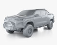 Chevrolet Colorado Crew Cab ZR2 Desert Boss 2024 3D 모델  clay render