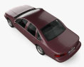Chevrolet Impala SS 带内饰 1998 3D模型 顶视图