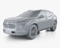 Chevrolet Trax RS 2024 Modello 3D clay render