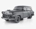 Chevrolet Delivery 세단 1953 3D 모델  wire render