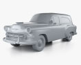 Chevrolet Delivery 세단 1953 3D 모델  clay render