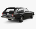 Chevrolet Vega Kammback wagon 1977 Modelo 3D vista trasera