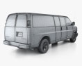 Chevrolet Express 패널 밴 LWB 2014 3D 모델 
