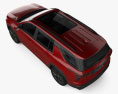 Chevrolet Traverse RS 2024 Modèle 3d vue du dessus
