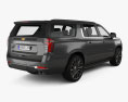 Chevrolet Suburban HighCountry 2024 3D-Modell Rückansicht