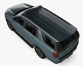 Chevrolet Tahoe Z71 2024 3D模型 顶视图