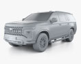 Chevrolet Tahoe Z71 2024 3Dモデル clay render